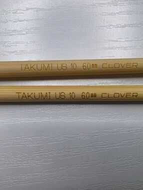 Love Bamboo Knitting Needles - Natural Beige Pair